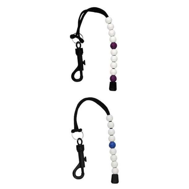 2pcs Golpe De Golf Cuenta De Contador Contador Herramienta Herramienta Bolsa Accesorio Sunnimix Cuentas de golpes de golf