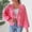 Hot Pink, variant on Vivianyn HD Women's Bow Decor Knit Cardigan, Open Front Long Sleeve Cute Sweater,Hot Pink,Size S-XL