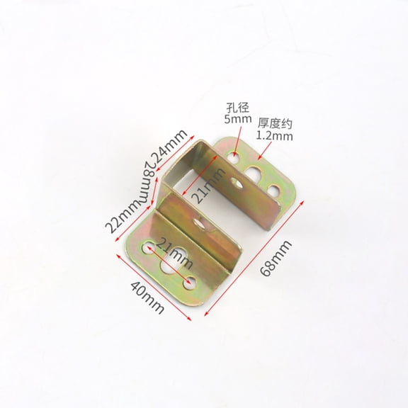 5Pcs Metal Thickened Bed Corner Bed Beam Support Bed Hinges Hook Corner Code Furniture Hardware Accessories