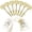 Gold, variant on 100 count Wedding Favors Bottle Opener,Wedding Gifts for Guest Skeleton Key Opener,Key Openers with Escort Tag Cards and Chains ()