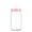 Solid Pink, variant on Transparent Plastic Straw Cup With Colored Lid Comes With Sreaw And Cup Lid Can Milk Coffee Throw-Proof 16 OZ
