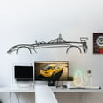 thumbnail image 3 of LaModaHome Lotus Elise 2 Eleven 2009 Metal Silhouette Wall Art, 3 of 5