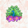 thumbnail image 4 of Inktastic Peacock and Flowers Boys or Girls Baby Bodysuit, 4 of 5