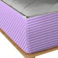 thumbnail image 5 of Zipper Fitted Sheet, (Queen Size 60x80) 8 Inch Deep Pocket, 100% Egyptian Cotton, 800 TC, Stripe Lillac Color., 5 of 7