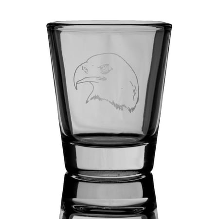 Bald Eagle Shot glass Eagle Head - Wild life (Best Glasses For Bald Head)