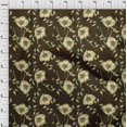 thumbnail image 4 of oneOone Polyester Spandex Brown Fabric Floral Fabric For Sewing Printed Craft Fabric By The Yard 56 Inch Wide-3M, 4 of 4