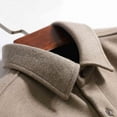 thumbnail image 5 of Stamzod Winter Shirts for Men Dressy Casual Long Sleeve Warm Fleece Shirt 2025 Trendy Fashion Workwear Business Tops Khaki XL, 5 of 9