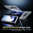 thumbnail image 6 of Decase for Samsung Galaxy Z Fold 4 Case with Pen Holder & Stylus, Camera Frame Stand,Pen Slot Phone Case with Screen Protector Matte PC Bumper Anti-Scratch Kickstand Cover for Z Fold 6,Gray, 6 of 12
