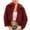 Wine, variant on IROINNID Women's Faux-fur Jacket Long Sleeve Solid Color Turndown Lapel Outwear, Loose Winter Lapel Warm Faux-furry Faux Jacket Outerwear