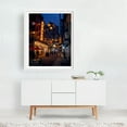 thumbnail image 2 of Lantern Lit Alley 02 - Manhattan New York Photography Street Photography Nightlife City Neon Sign Cityscape Architecture Travel Poster White Framed Wall Art Print 9 x 12 inches, 2 of 3