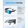 thumbnail image 5 of AI Smart Glasses with Camera, Sport AI Camera Glasses with EIS+Gyro Stabilization, Polarized Lenses for Cycling, Dual-Mic Noise Cancelling, IP66 Weatherproof, AI Glasses with Chat GPT, 5 of 9