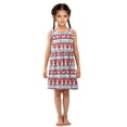 thumbnail image 6 of Girls Dress Sweater Knit Snowmen Sleeveless Dress for Girls Hem A-Line Casual Sundress, 6 of 7