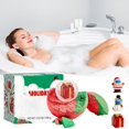 thumbnail image 1 of ¡Ahorra con Rebajas!, Bolas de baño navideñas de dos colores, bomba de baño navideña para niños que contiene un juguete de baño sorpresa, juego de regalo adecuado para niños y niñas - Baño festivo, 1 of 9