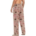 thumbnail image 6 of FREEAMG Sweets Pajama Pants for Men, Men's Separate Bottoms, Comfortable Sleep Lounge Pj Pants, 6 of 7