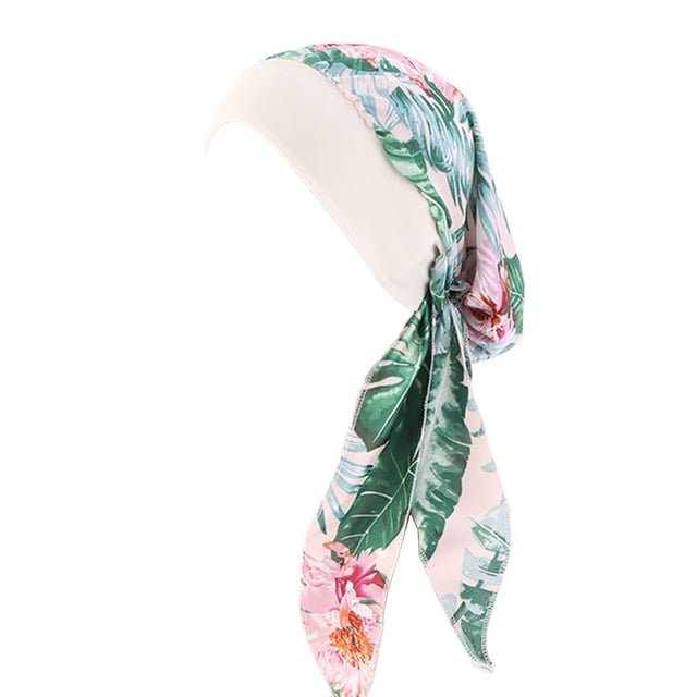Qarigey Pañuelo para la cabeza para mujer, a la moda, preatado, práctico, versátil, transpirable, cómodo, accesorio para el cabello Sombreros verde Qarigey AP009762-08