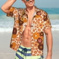 thumbnail image 5 of Lsque Hippie Ditsy Floral pattern Hawaiian Shirt for Men, Unisex Summer Beach Casual Short Sleeve Button Down Shirts-XX-Large, 5 of 9