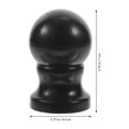 thumbnail image 2 of FESTFENDS 2Pcs Black Rotating Flag Pole Ball Topper Decorative Flagpole Finial Cap for Indoor and Outdoor Use, 2 of 8
