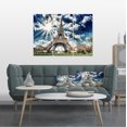 thumbnail image 1 of Magnifique Vue Tour Eiffel de Paris - Art sur Toile de Photographie Skyline, 1 of 3