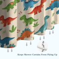thumbnail image 6 of Beige Colorful Dinosaur Pattern Shower Curtain 72"x72" ,Bathroom Decorative Shower Curtains Set with 12 Hooks,Modern Waterproof Washable Shower Curtain, 6 of 6