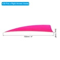 thumbnail image 2 of Uxcell Arrows Vanes 30 Pack 4 Inch Arrow Turkey Feather Right Wing Pink for DIY Target Shooting, 2 of 6