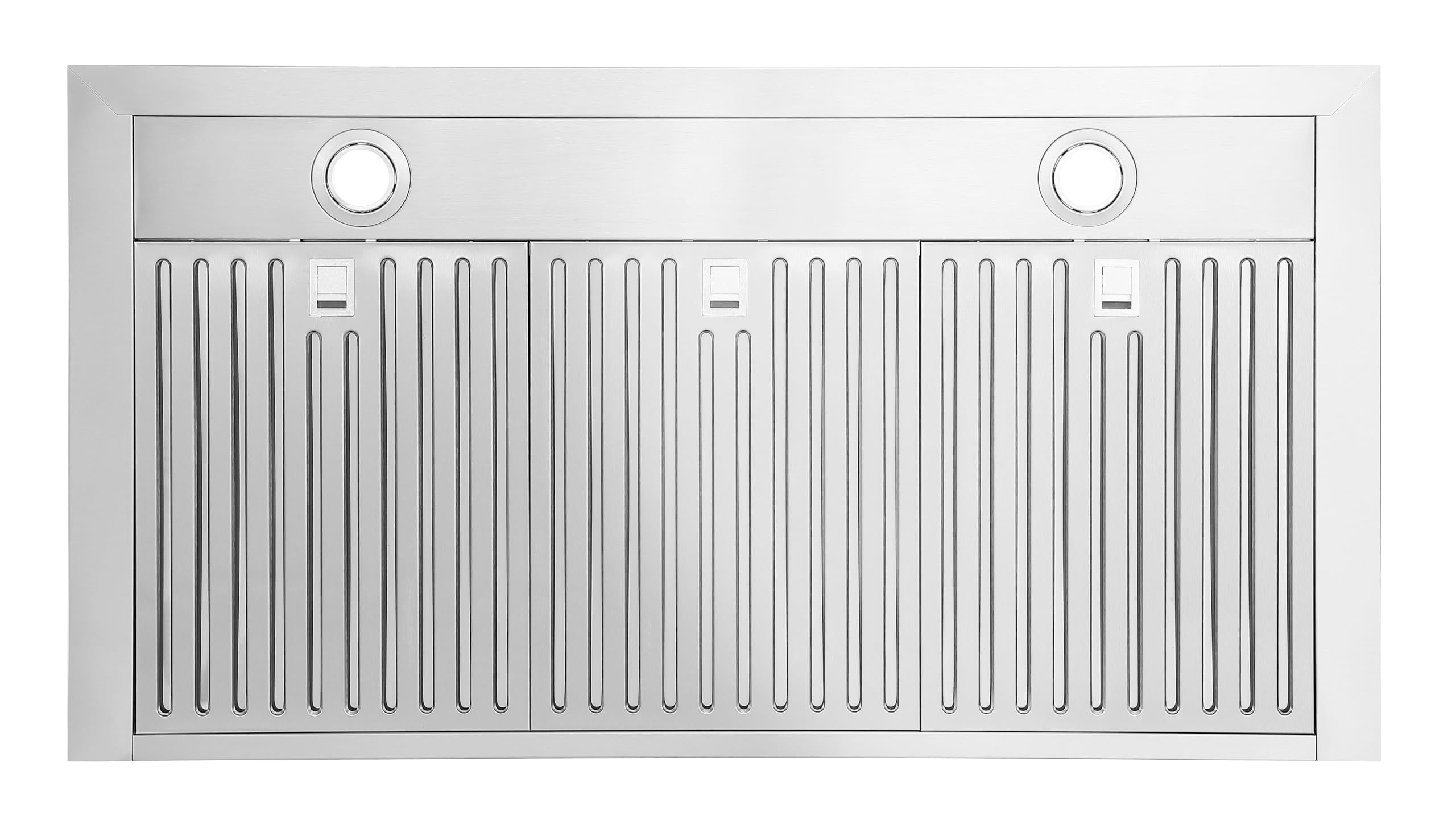 Rangaire RHWMP36S 36" Wall Mounted Hood - Stainless Steel, 3 Speed Fan, LED Lights, Push Button Control