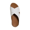thumbnail image 4 of Fitflop Women's Lulu Lux Graphic-Weave Leather Cross-Strap Slide Sandals, 4 of 7