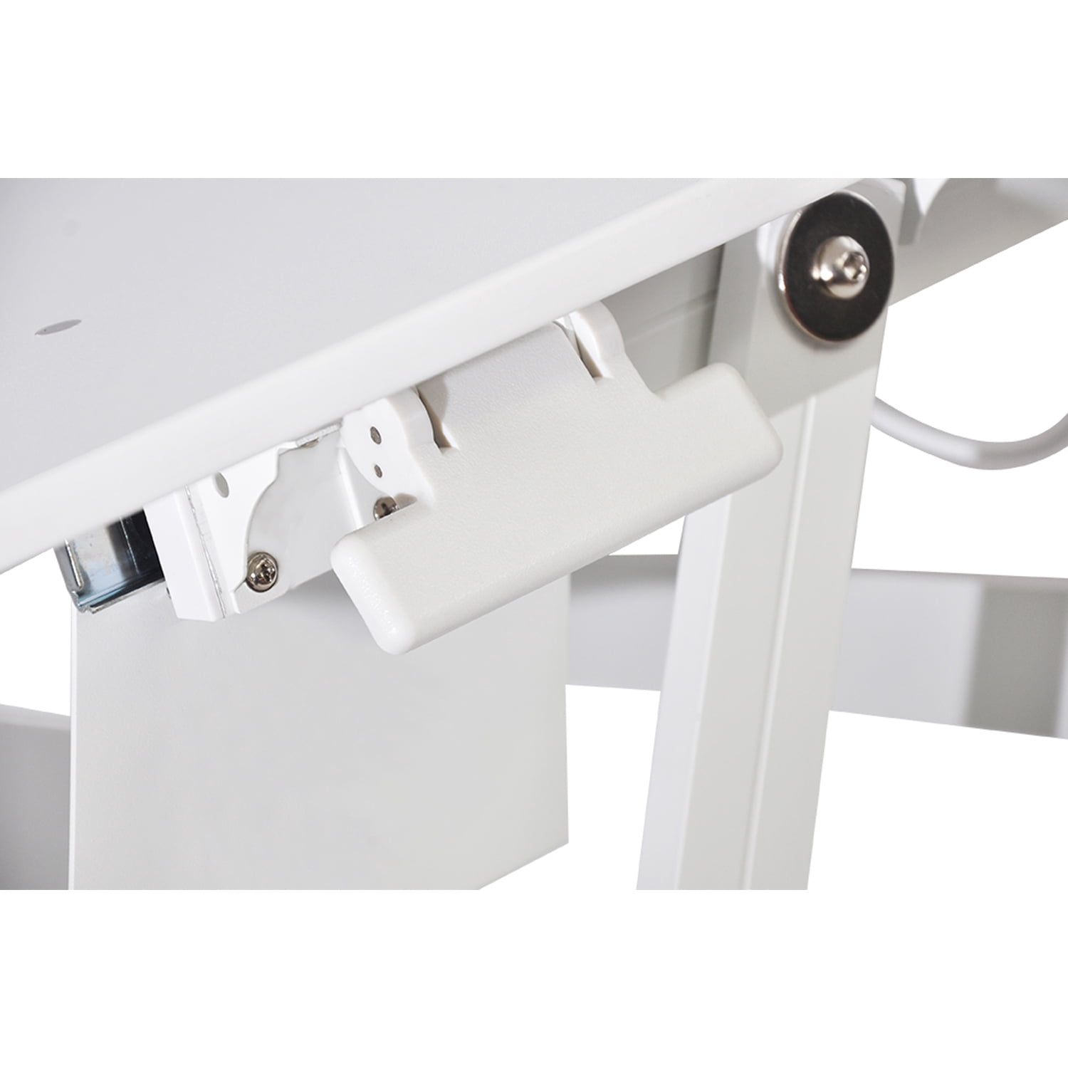 Rocelco Standing Desk Converter 37.5 Inch Deluxe Adjustable Riser, White
