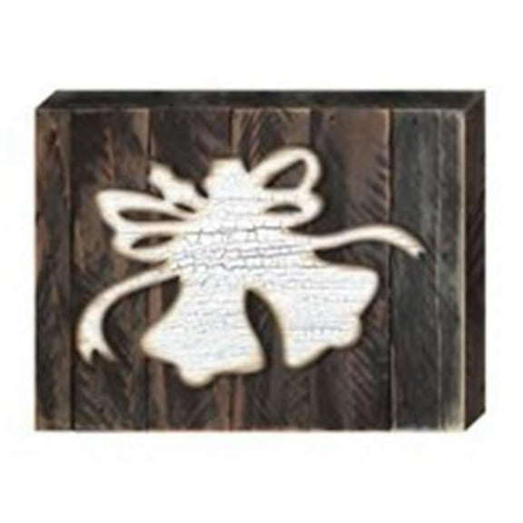 Designocracy 98815-08 Holiday Bells Art on Board Wall Decor