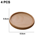 thumbnail image 2 of Posavasos de madera para bebidas, posavasos de madera para bebidas absorbentes, protección de mesa con pies de espuma, 2 of 5