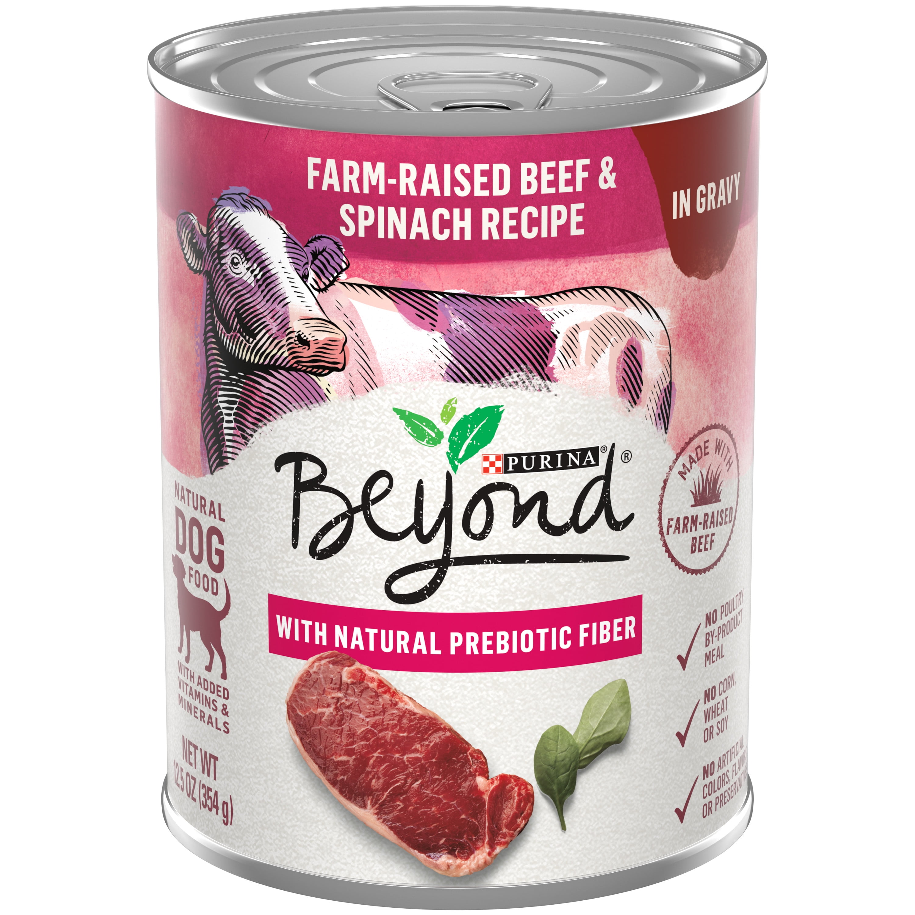 (12 Pack) Purina Beyond Natural Wet Dog Food in Gravy, Grain Free Farm