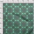 thumbnail image 3 of oneOone Cotton Cambric Sea Green Fabric Asian Block Mandala Sewing Craft Projects Fabric Prints By Yard 56 Inch Wide, 3 of 4