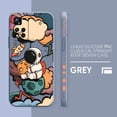 thumbnail image 3 of Case For Redmi Note 12 11 11T 11R 11E 10 9 8 7 7S PRO PLUS 4G 5G Simple Liquid silicone Case Cartoon Space Astronaut, 3 of 5