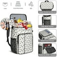 thumbnail image 5 of Travel Cooler Bag - Black Dog Puppy Paw Camping Beer Cooler Backpack with Bottle Opener- Waterproof Insulated Picnic Backpacks - Cooler Bag for Beach, 5 of 6