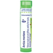 Boiron Arnica Montana 6X, Homeopathic Medicine for Muscle Pain, Stiffness, Swelling From Injuries, Bruises, 80 Pellets