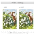 thumbnail image 3 of Hello Summer Goat Garden Flag 12"x18" Double-Sided Yard Flags for Outside Outdoor All Seasonal Decoration, 3 of 6