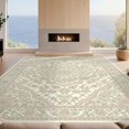 thumbnail image 2 of Design&I 2'x3' Ultra Soft Door Mat, Pink Beige Sage Distressed Vintage Faded Boho Lattice Border None Fluffy Washable Easy Care Indoor rug for Bedside Entryway, 2 of 7