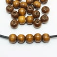 thumbnail image 2 of U8MO 100 pcs Coffee 12mm(1/2") Round Wood Beads~Wooden Beads Jewelry Making, 2 of 5