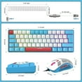 thumbnail image 3 of LexonElec T60PRO Backlit Wired 60% Mechanical Gaming Keyboard, White, 3 of 9