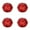 Red 4-Pack, variant on Haute Decor Adapt Nesting Jingle Bells 120 mm (4.7 inch)   Color: Red 4-Pack