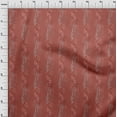 thumbnail image 4 of oneOone Tissu Tabby en Soie Rouge Feuilles Matériel de Robe Tissu Imprimé Tissu au Mètre 42 Pouces de Large, 4 of 4