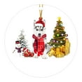 thumbnail image 1 of Fiudx Adorno para Árbol de Navidad, Figura de Mascota Pintada a Mano, Decoración Navideña Única, Adorable Perro para Árbol Genealógico, Idea de Regalo Personalizada, Tamaño 8 Cm X 8 Cm, Regalo para C, 1 of 2