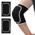 thumbnail image 5 of Par de coderas con relleno de esponja espesante, coderas transpirables, soporte para brazo para tendinitis, correa de soporte para chico Fitness, 5 of 5