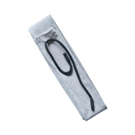 Mornei Fishing Rod Case Velvet Fishing Rod Case Fits Up to 4ft Fishing Rods Portable Light Gray