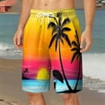 thumbnail image 2 of Men Swim Trunks Elastic Quick Dry With Pockets Bathing Suits No Mesh Lining Beach Shorts Red XXL, 2 of 5