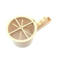 thumbnail image 5 of Handheld Flour Sieve Cup Powdered Sugar Shaker Durable Flour Shaker Flour Sieve Hand Crank Flour Sifter for Kitchen Utensil orange, 5 of 8