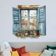 thumbnail image 1 of Pegatinas de pared con diseño de acuarela para alféizar de ventana, macetas, plantas, decoración de vinilo para sala de estar, dormitorio, papel tapiz, mural de 23,6 pulgadas, 1 of 8