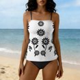 thumbnail image 6 of cocolona Womens Two Piece Tankini Swimsuits Modest Cute Bathing Suit Summer Vacation Beach Swimwear, 6 of 6