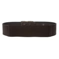thumbnail image 2 of Women's 2 1/4" High Waist Pull-Through Full Grain Vintage Leather Stretch Belt, 2 of 4