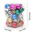 thumbnail image 3 of Hmgxay 24PC 0.8" Mini Christmas Tree Ornaments, Colorful Christmas Tree Decoration Balls, Festive Mini Christmas Baubles, Decorative Tiny Christmas Tree Accessories, 3 of 4