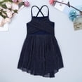 thumbnail image 4 of Fldy Kids Girls Sleeveless Ballet Tutu Dress Performance Dance Costume Dancewear Wedding Dresses Navy Blue 14, 4 of 7
